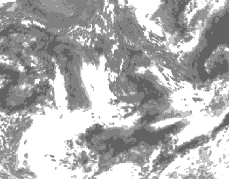 GDPS total cloud 120 hour forecast chart for Canada based on 2026/09/15 0000Z data