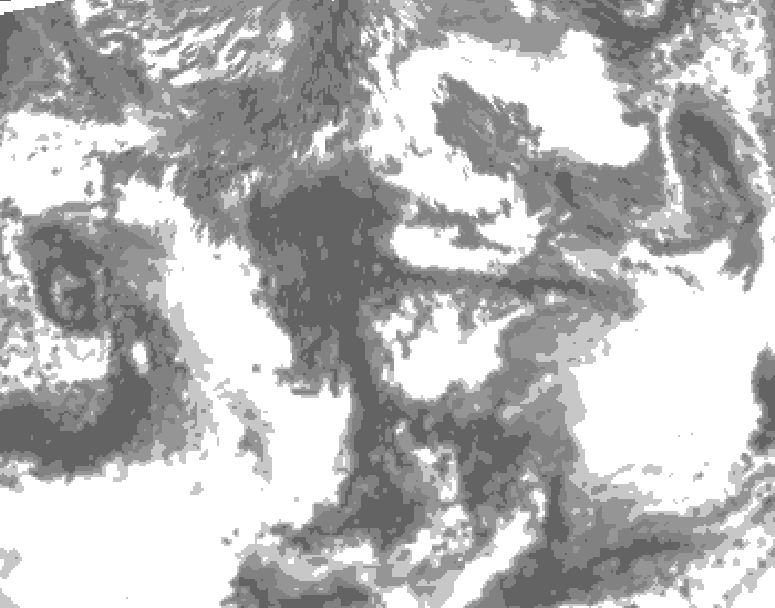 GDPS total cloud 234 hour forecast chart for Canada based on 2026/09/15 0000Z data