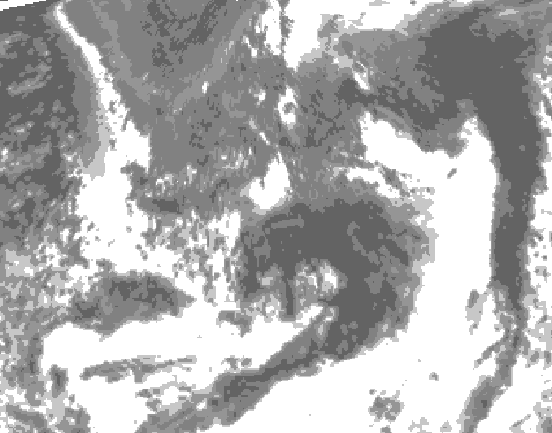 GDPS total cloud 006 hour forecast chart for Canada based on 2026/09/15 1200Z data