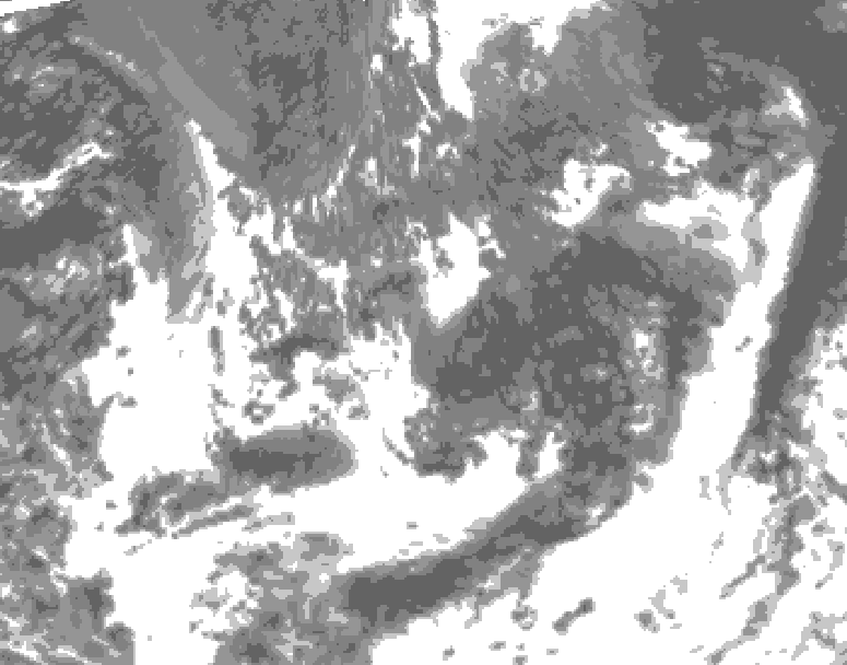 GDPS total cloud 018 hour forecast chart for Canada based on 2026/09/15 1200Z data