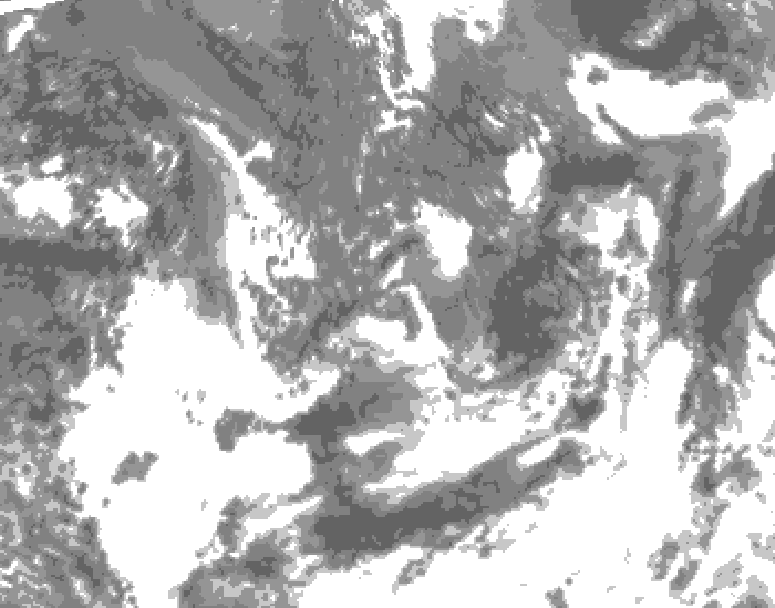GDPS total cloud 030 hour forecast chart for Canada based on 2026/09/15 1200Z data