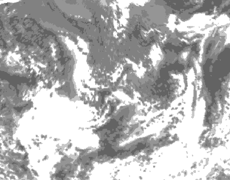 GDPS total cloud 036 hour forecast chart for Canada based on 2026/09/15 1200Z data