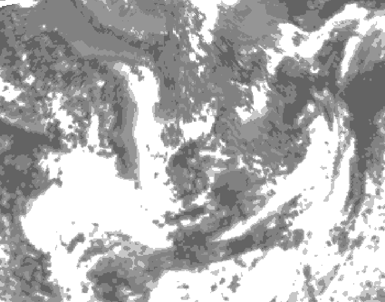 GDPS total cloud 042 hour forecast chart for Canada based on 2026/09/15 1200Z data