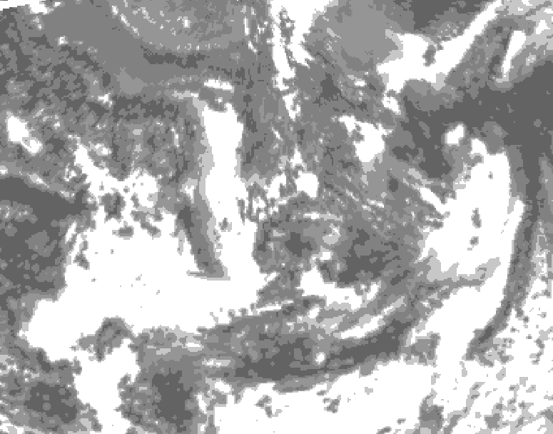 GDPS total cloud 048 hour forecast chart for Canada based on 2026/09/15 1200Z data