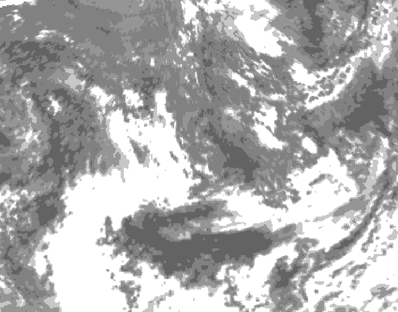 GDPS total cloud 096 hour forecast chart for Canada based on 2026/09/15 1200Z data