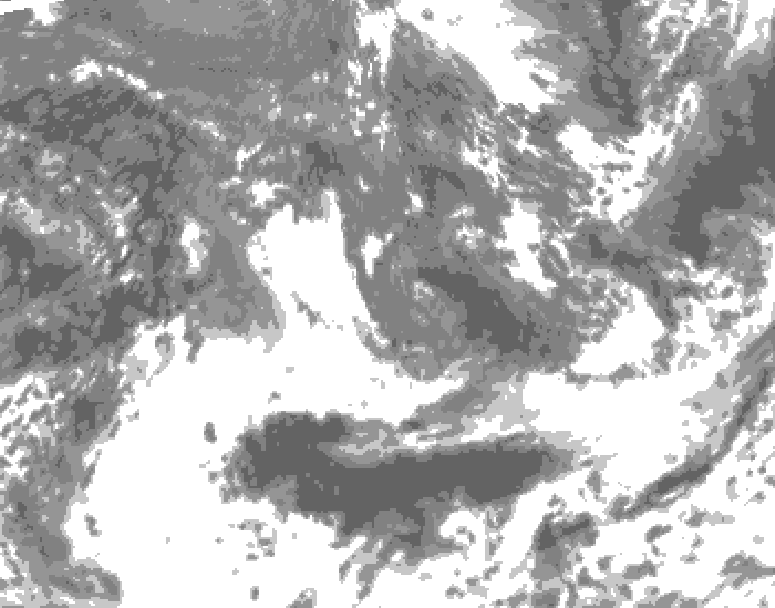 GDPS total cloud 102 hour forecast chart for Canada based on 2026/09/15 1200Z data