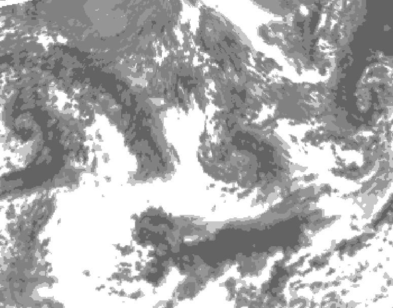 GDPS total cloud 114 hour forecast chart for Canada based on 2026/09/15 1200Z data