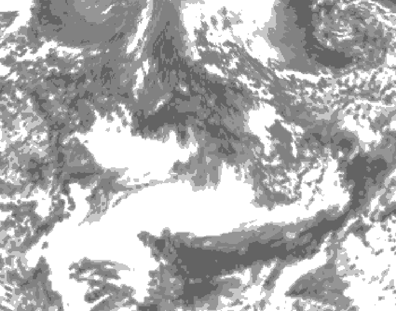 GDPS total cloud 150 hour forecast chart for Canada based on 2026/09/15 1200Z data