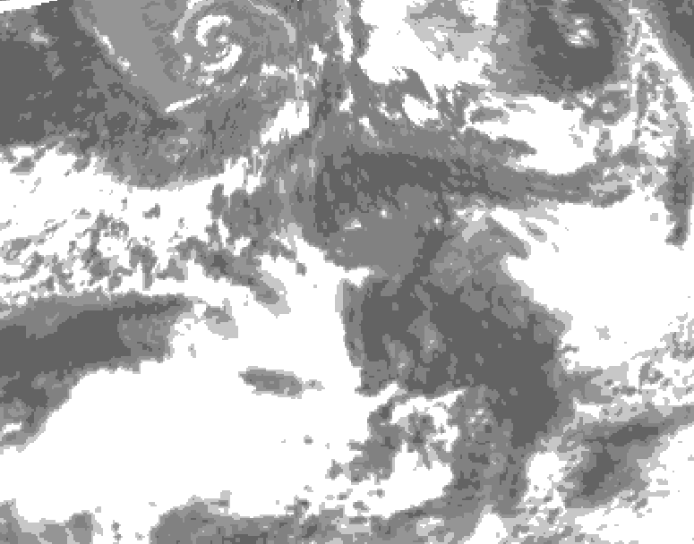 GDPS total cloud 216 hour forecast chart for Canada based on 2026/09/15 1200Z data
