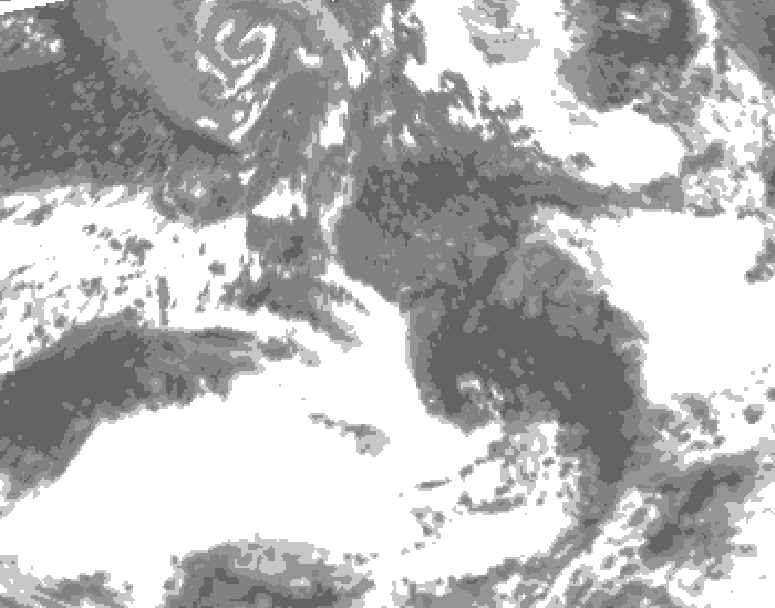GDPS total cloud 222 hour forecast chart for Canada based on 2026/09/15 1200Z data