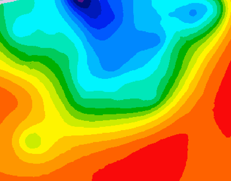 GDPS 500 millibar geopotential height 012 hour forecast chart for Canada based on 2026/09/16 0000Z data