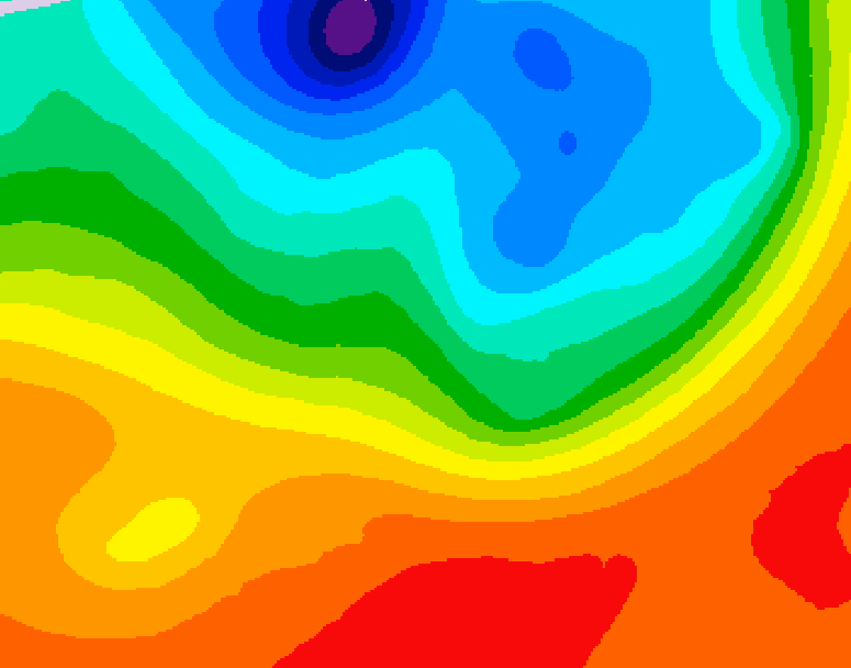 GDPS 500 millibar geopotential height 048 hour forecast chart for Canada based on 2026/09/16 0000Z data
