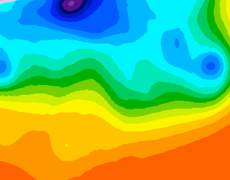 GDPS 500 millibar geopotential height 096 hour forecast chart for Canada based on 2026/09/16 0000Z data