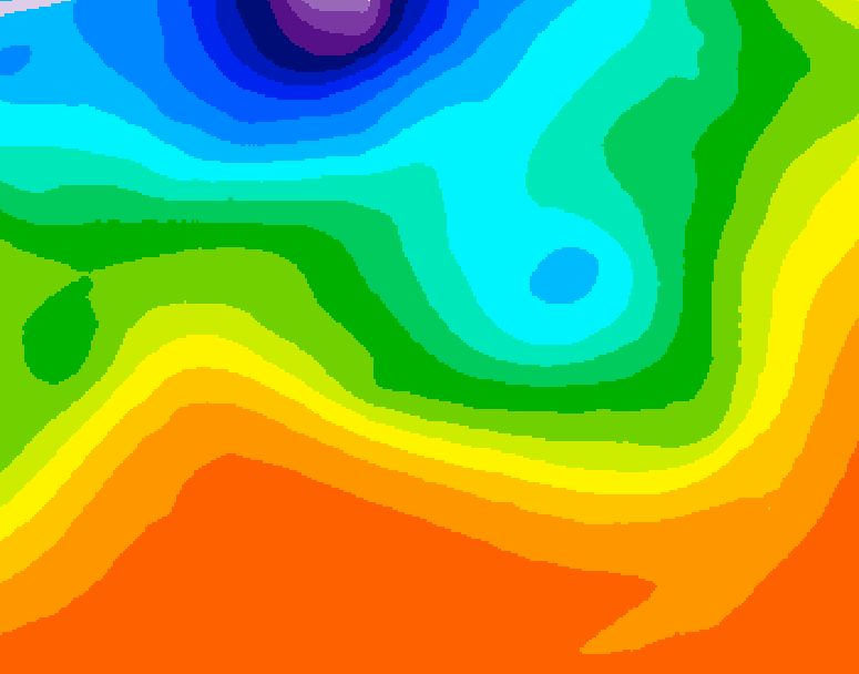 GDPS 500 millibar geopotential height 240 hour forecast chart for Canada based on 2026/09/16 0000Z data