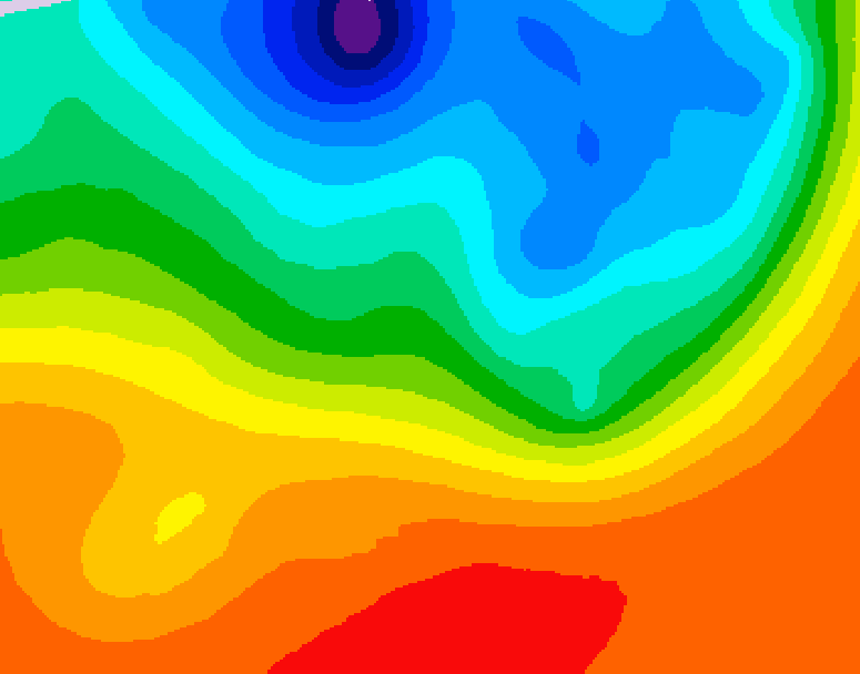 GDPS 500 millibar geopotential height 042 hour forecast chart for Canada based on 2026/09/16 1200Z data