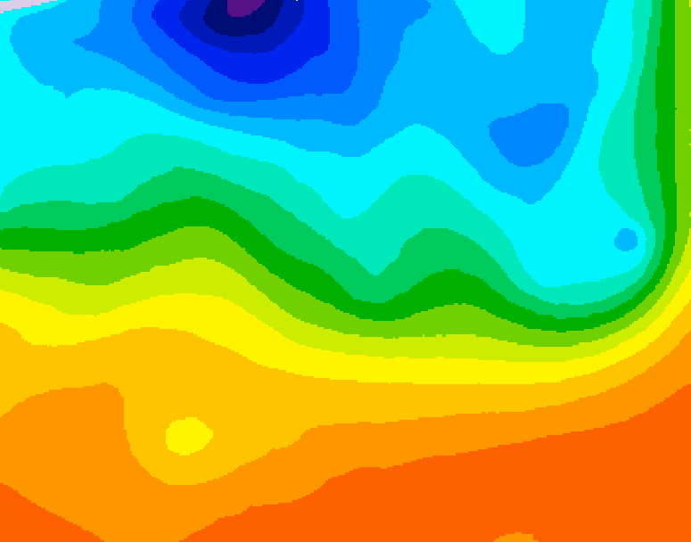 GDPS 500 millibar geopotential height 072 hour forecast chart for Canada based on 2026/09/16 1200Z data