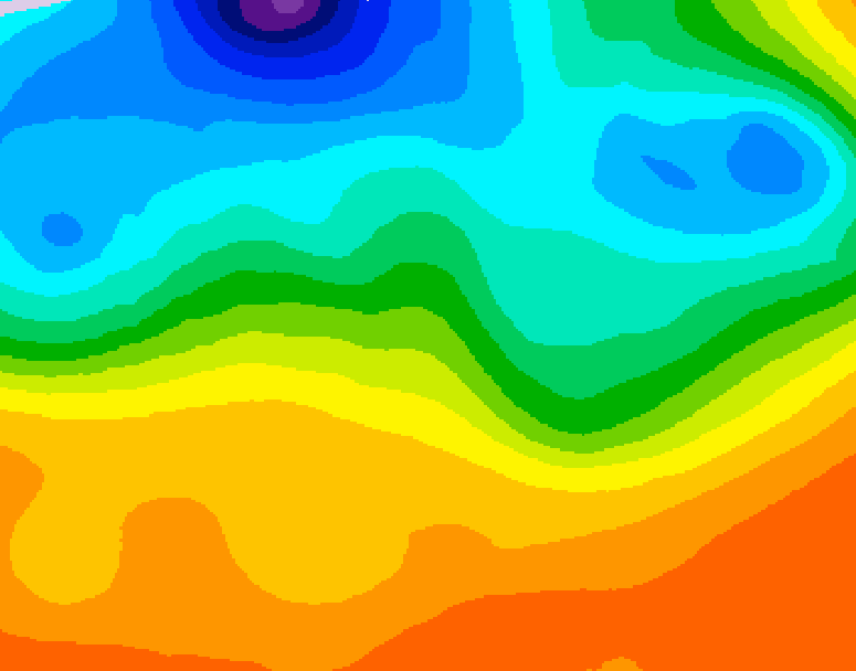 GDPS 500 millibar geopotential height 102 hour forecast chart for Canada based on 2026/09/16 1200Z data