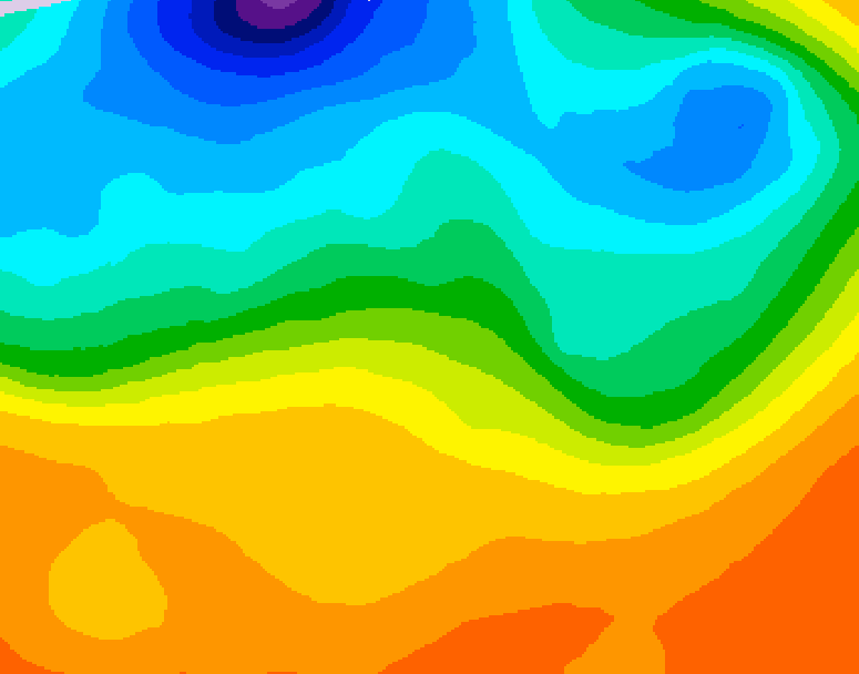 GDPS 500 millibar geopotential height 114 hour forecast chart for Canada based on 2026/09/16 1200Z data
