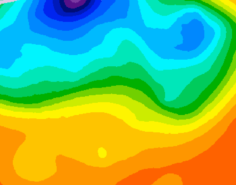 GDPS 500 millibar geopotential height 120 hour forecast chart for Canada based on 2026/09/16 1200Z data