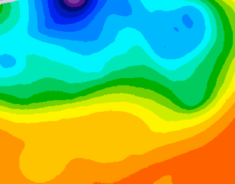 GDPS 500 millibar geopotential height 132 hour forecast chart for Canada based on 2026/09/16 1200Z data