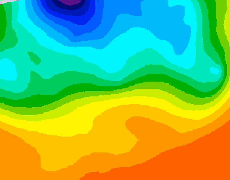 GDPS 500 millibar geopotential height 150 hour forecast chart for Canada based on 2026/09/16 1200Z data