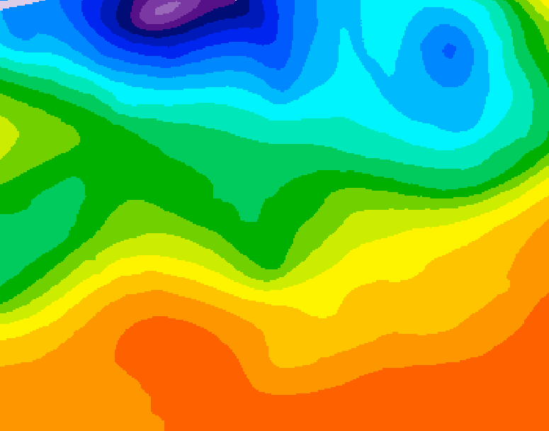 GDPS 500 millibar geopotential height 198 hour forecast chart for Canada based on 2026/09/16 1200Z data