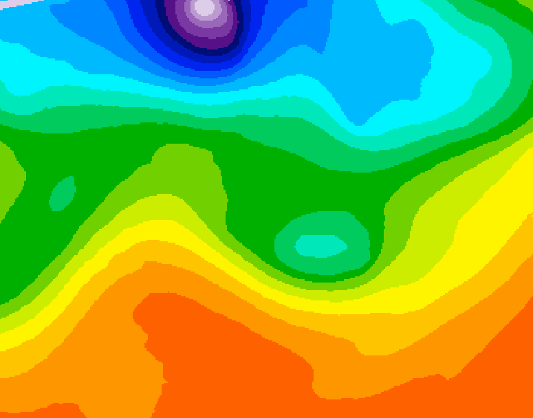 GDPS 500 millibar geopotential height 222 hour forecast chart for Canada based on 2026/09/16 1200Z data