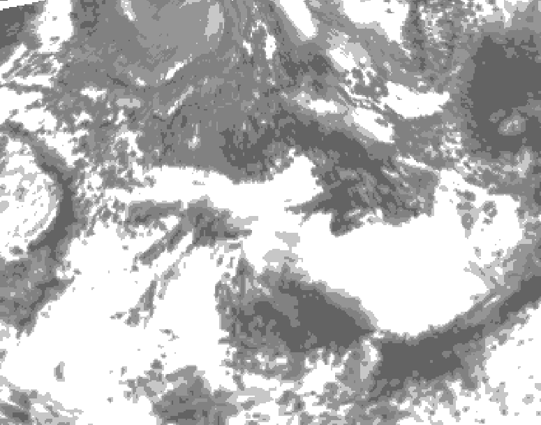 GDPS total cloud 168 hour forecast chart for Canada based on 2026/09/16 0000Z data