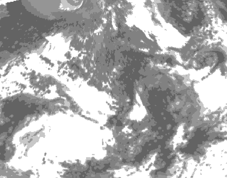 GDPS total cloud 204 hour forecast chart for Canada based on 2026/09/16 0000Z data