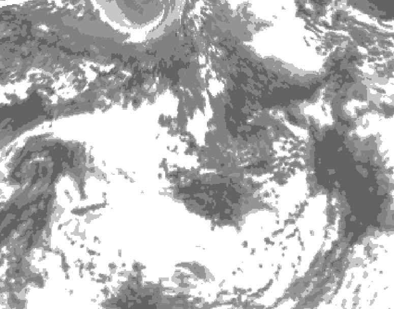 GDPS total cloud 240 hour forecast chart for Canada based on 2026/09/16 0000Z data