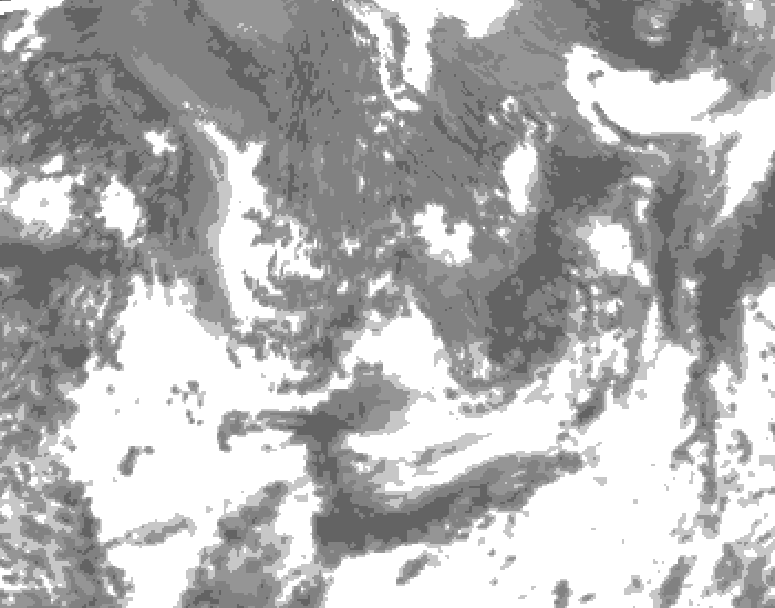 GDPS total cloud 006 hour forecast chart for Canada based on 2026/09/16 1200Z data