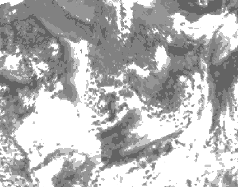 GDPS total cloud 012 hour forecast chart for Canada based on 2026/09/16 1200Z data