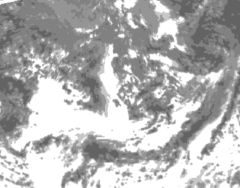 GDPS total cloud 036 hour forecast chart for Canada based on 2026/09/16 1200Z data