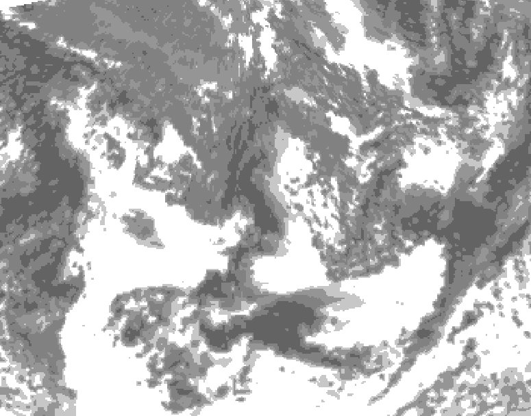 GDPS total cloud 054 hour forecast chart for Canada based on 2026/09/16 1200Z data
