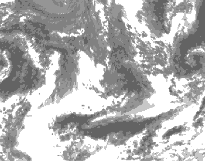 GDPS total cloud 084 hour forecast chart for Canada based on 2026/09/16 1200Z data