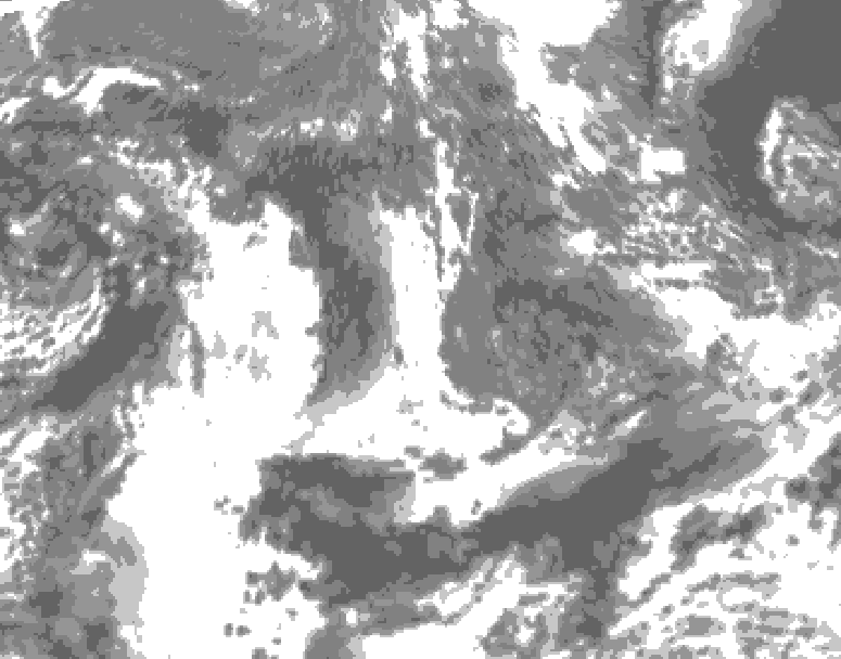 GDPS total cloud 096 hour forecast chart for Canada based on 2026/09/16 1200Z data
