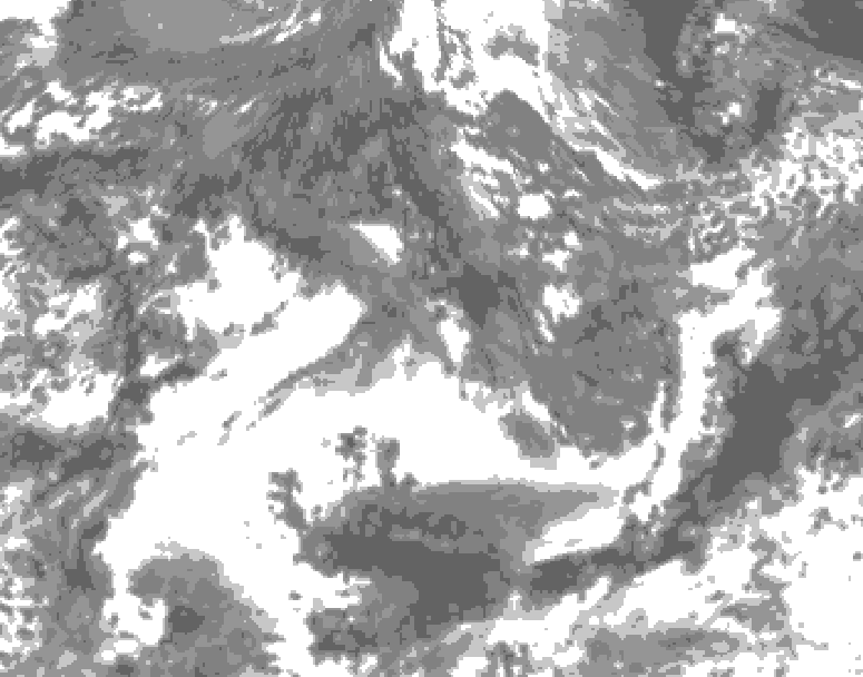 GDPS total cloud 120 hour forecast chart for Canada based on 2026/09/16 1200Z data