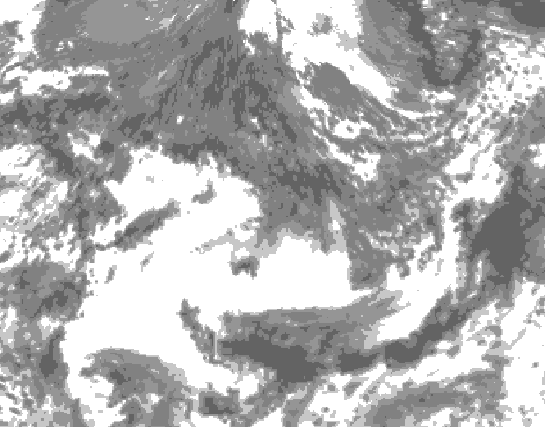GDPS total cloud 126 hour forecast chart for Canada based on 2026/09/16 1200Z data