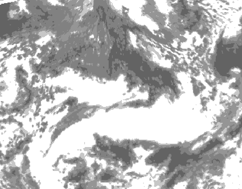 GDPS total cloud 150 hour forecast chart for Canada based on 2026/09/16 1200Z data