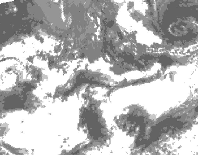 GDPS total cloud 174 hour forecast chart for Canada based on 2026/09/16 1200Z data