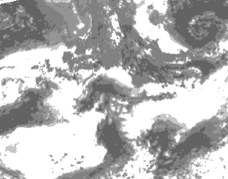 GDPS total cloud 180 hour forecast chart for Canada based on 2026/09/16 1200Z data