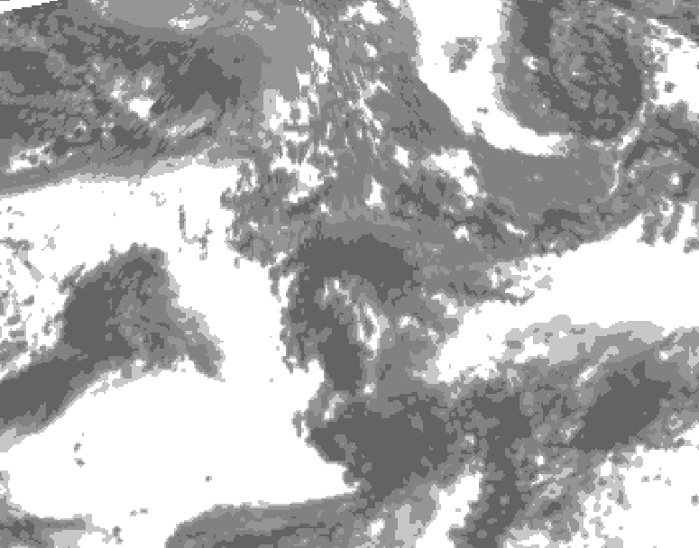 GDPS total cloud 192 hour forecast chart for Canada based on 2026/09/16 1200Z data