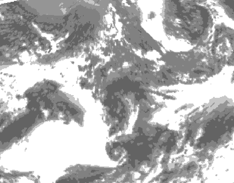 GDPS total cloud 198 hour forecast chart for Canada based on 2026/09/16 1200Z data