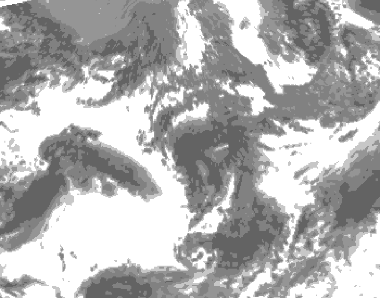 GDPS total cloud 204 hour forecast chart for Canada based on 2026/09/16 1200Z data
