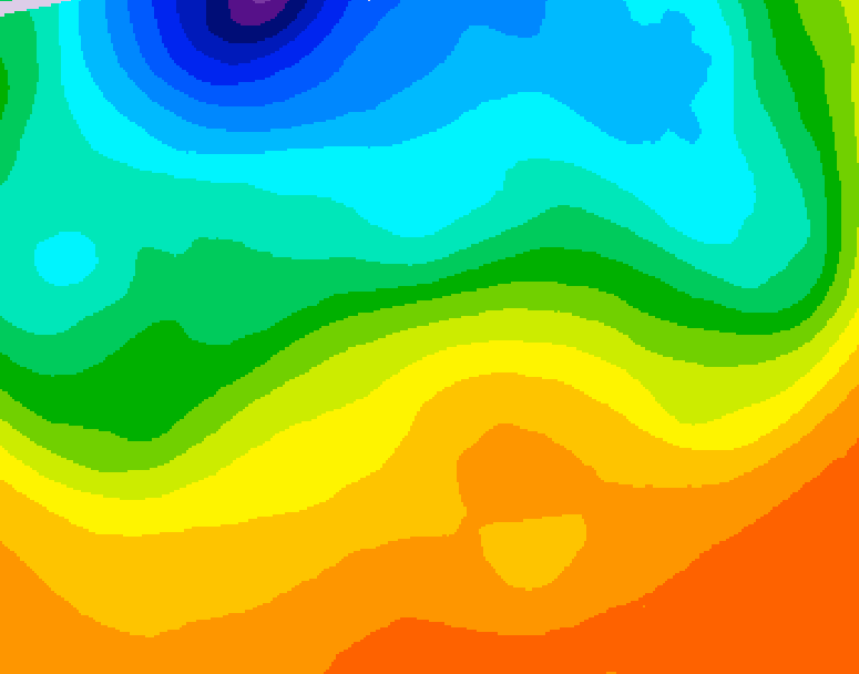 GDPS 500 millibar geopotential height 144 hour forecast chart for Canada based on 2026/09/17 0000Z data