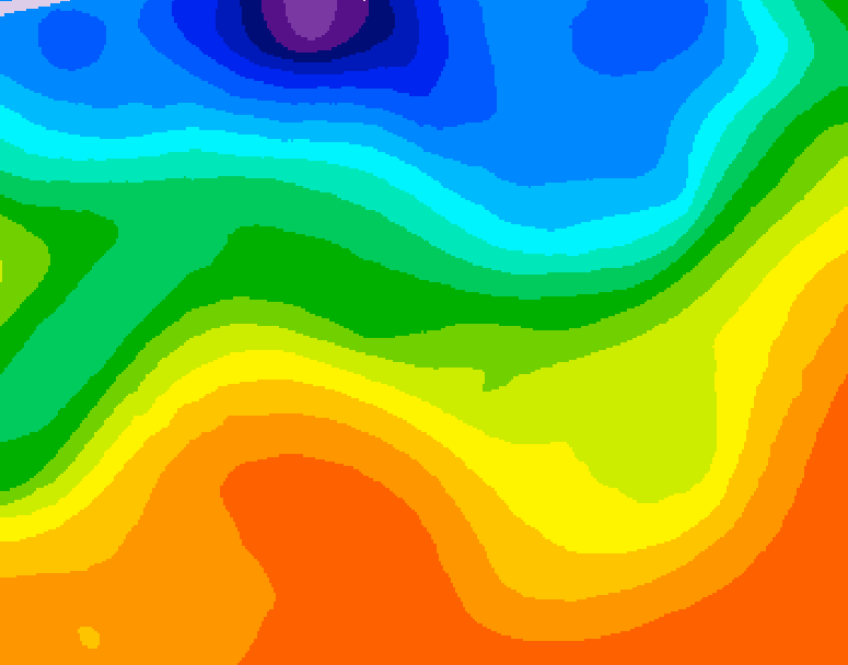 GDPS 500 millibar geopotential height 186 hour forecast chart for Canada based on 2026/09/17 1200Z data