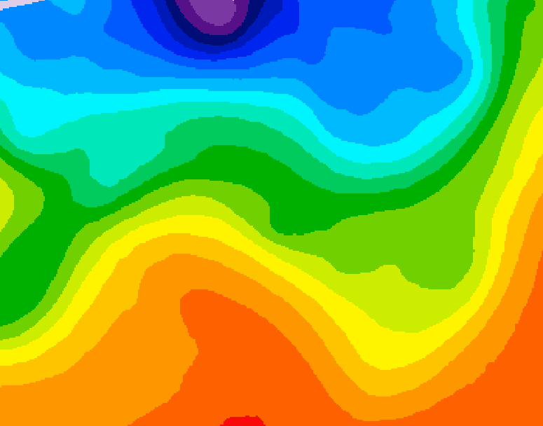 GDPS 500 millibar geopotential height 198 hour forecast chart for Canada based on 2026/09/17 1200Z data
