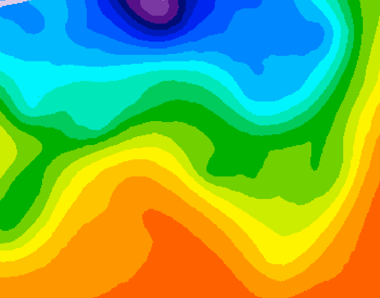 GDPS 500 millibar geopotential height 204 hour forecast chart for Canada based on 2026/09/17 1200Z data