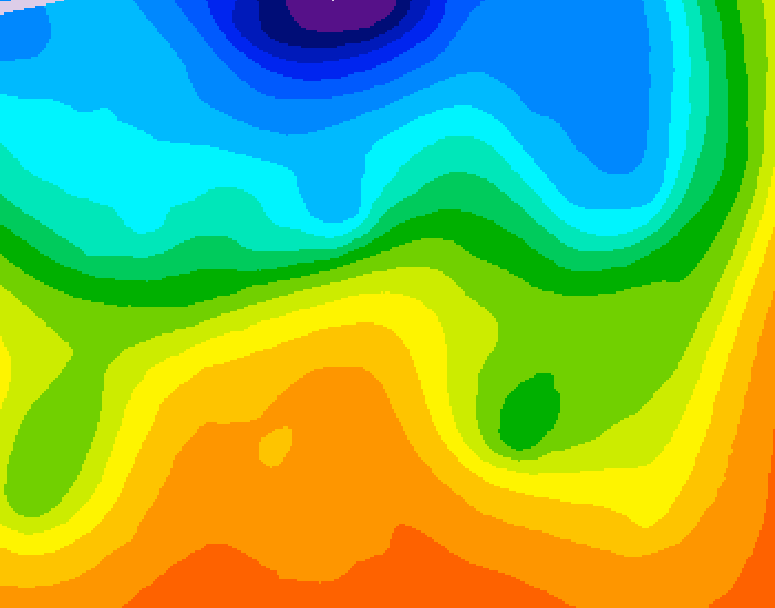 GDPS 500 millibar geopotential height 222 hour forecast chart for Canada based on 2026/09/17 1200Z data
