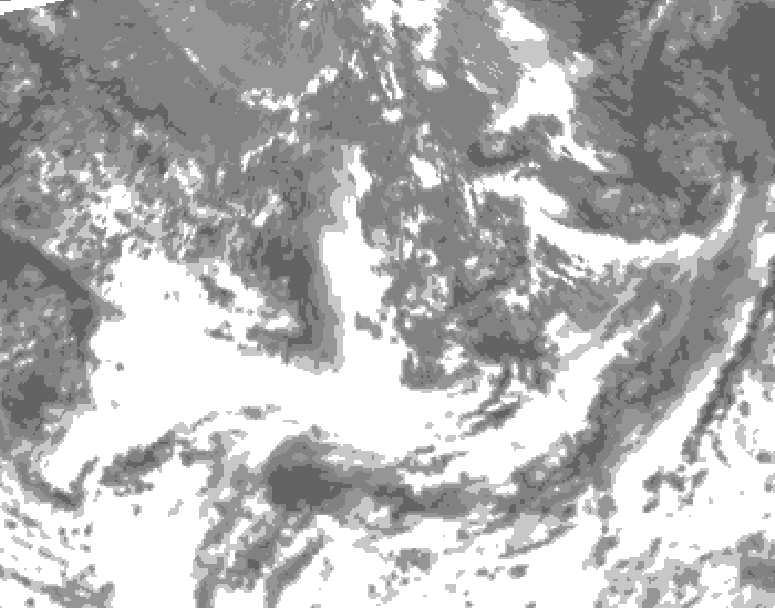 GDPS total cloud 024 hour forecast chart for Canada based on 2026/09/17 0000Z data